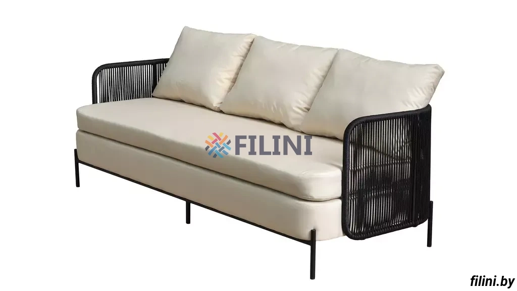Уличный диван из роупа (веревки) "Руф" для террасы, на сайте производителя filini.by