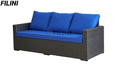 Березка - уличный диван на террасу, веранду, балкон, лоджию из искусственного ротанга, купить у производителя ООО "Фокси крафт" в Беларуси